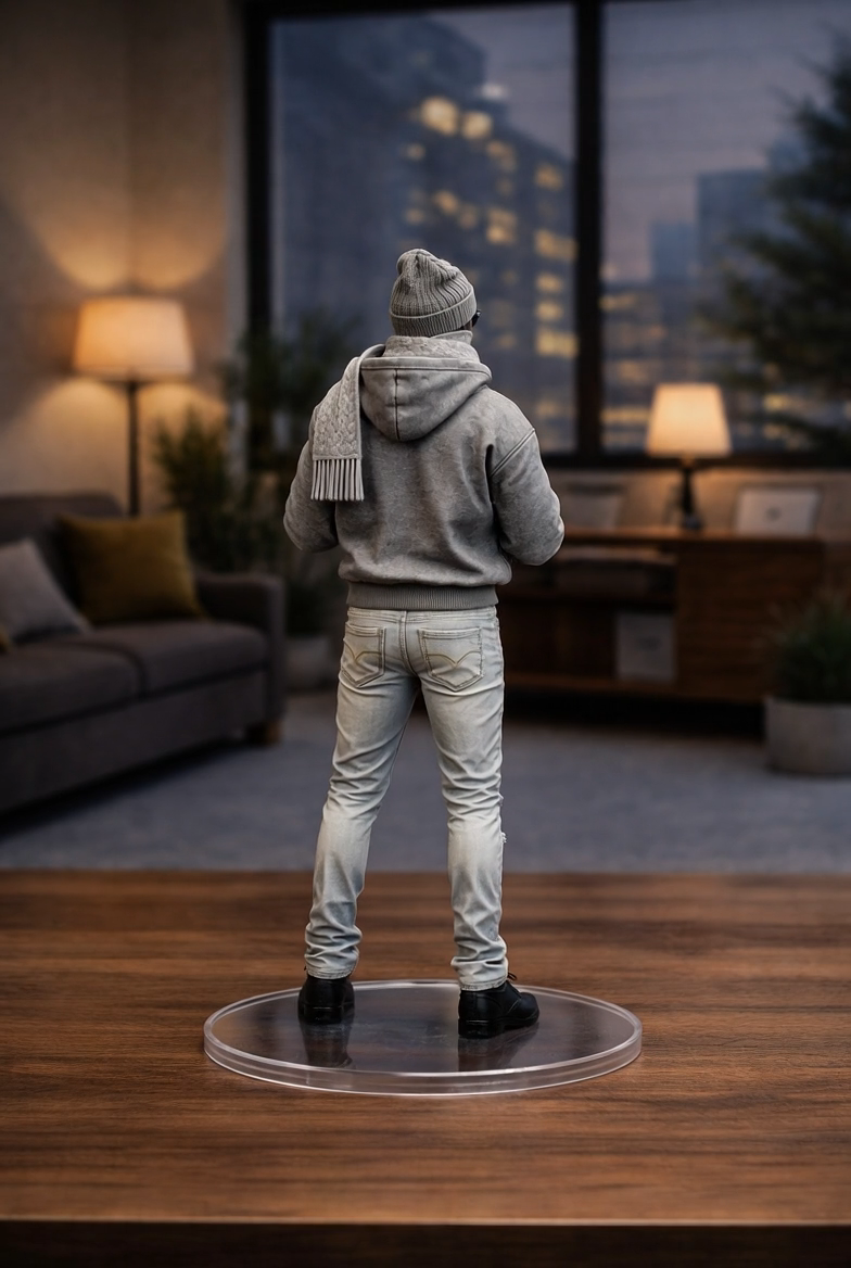 Figurine Werenoi Winter Edition vue de dos - Jamal 3D collector