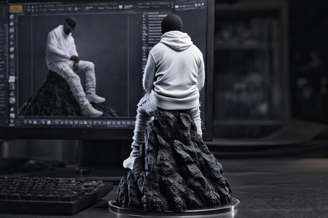 Figurine Werenoi Diamant Blanc vue de dos - collector 3D