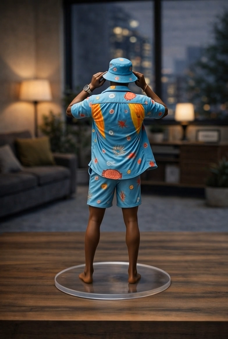 Figurine Werenoi Édition Été vue de dos - Jamal 3D collector