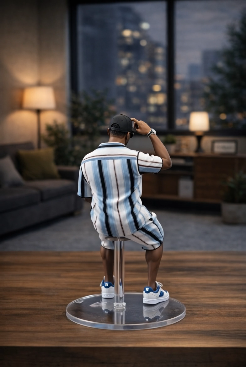Figurine Werenoi Édition LV vue de dos - collector luxe 3D