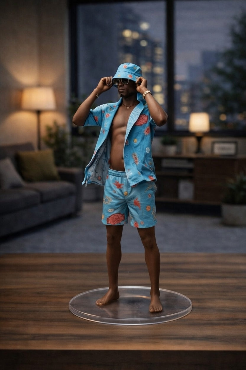 Figurine collector Werenoi Édition Été vue de face - impression 3D Jamal 3D