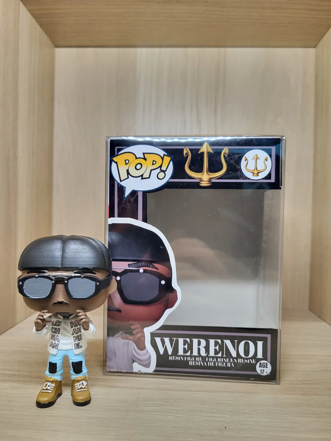 Figurine collector Werenoi Figurine Pop vue de face emballée - Jamal 3D
